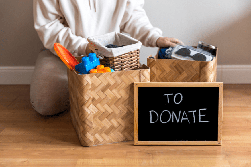 donation pile